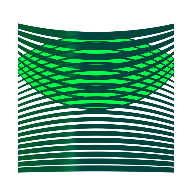 Jungle Geometric green stripes by soycarola