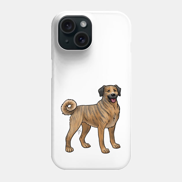 Dog - Anatolian Shepherd - Brindle Phone Case by Jen's Dogs Custom Gifts and Designs