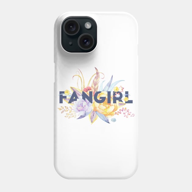 Floral FANGIRL Phone Case by literarylifestylecompany