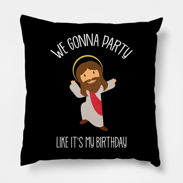 Jesus Lover Birthday Party Pillow by Melaine GoddessArt