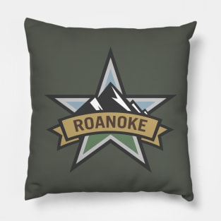 Roanoke Virginia Star City Pride Logo Pillow