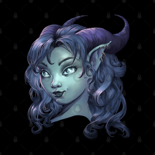 Tiefling girl by Anilia