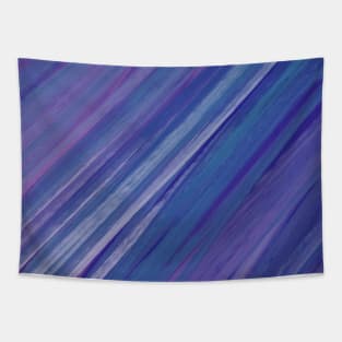 Acrylic brush strokes - purple and blue Tapestry