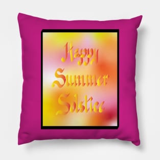 Happy Summer Solstice Pillow