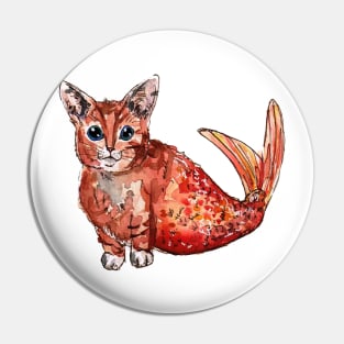 Ginger Purr-maid Pin