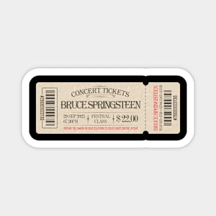 Bruce Springsteen - Concert Tickets Magnet