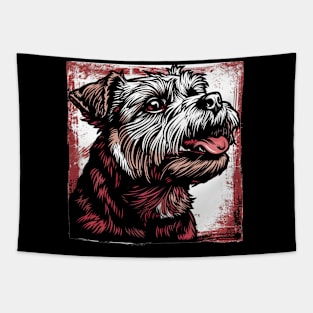 Retro Art Yorkshire Terrier Dog Lover Tapestry