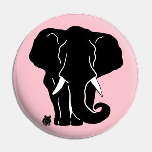 Elephant & Mouse Pin