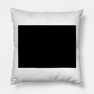 Colorado map in black Pillow