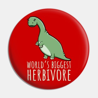 Dinosaur Herbivore Vegetarian Pin