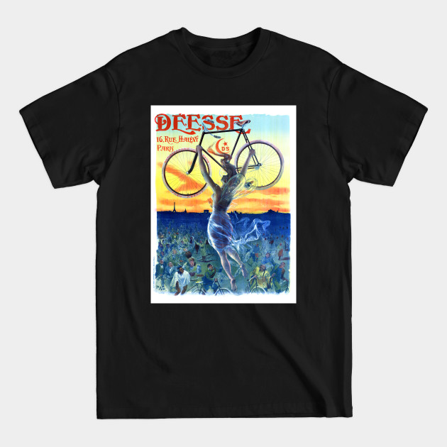 Disover Vintage Travel Poster France Deesse Bicycles - France - T-Shirt