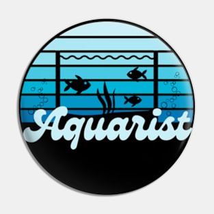 Cool Aquarist Fishkeeper Aquascaping Gift Pin