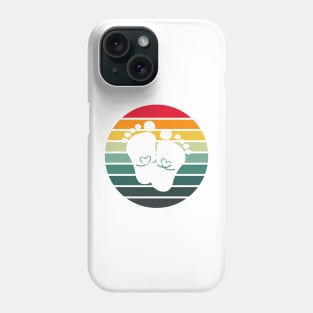 Foot baby on stripe sunset Phone Case