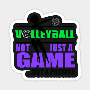 Not Just a Game, But a Passion- Volleyball Gifts Magnet