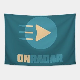 On Radar Logo Tapestry