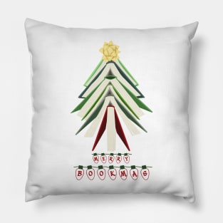 Bookmas tree (christmas) Pillow