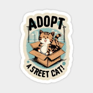 Adopt a Street Cat Magnet