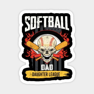 Softball Dad Daughter League Magnet