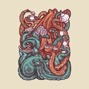 Octopus Tea Party T-Shirt