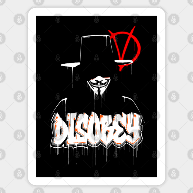 Vendetta Graffiti - V For Vendetta - Sticker