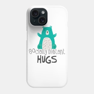 Socially Distant Bear Hug Phone Case