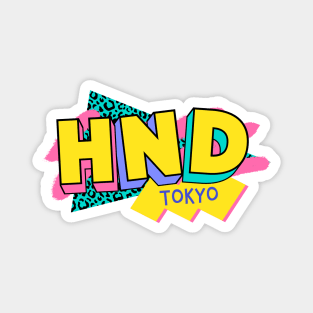 Tokyo, Japan Retro 90s Logo Magnet