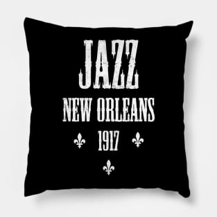 JAZZ MUSIC NEW ORLEANS 1917 Pillow