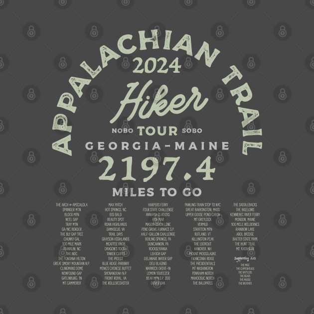 Appalachian Trail 2024 Tour Shirt by Camp Happy Hour