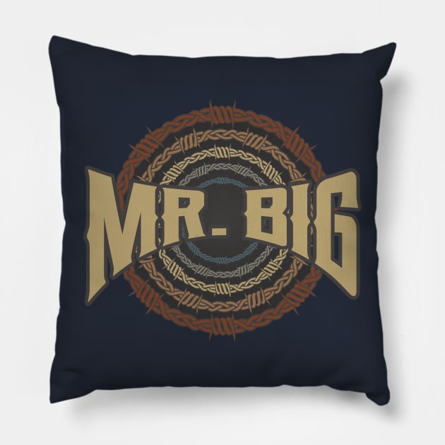 Mr. Big Barbed Wire Pillow by darksaturday