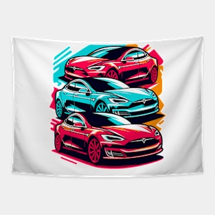 Tesla Model S Tapestry