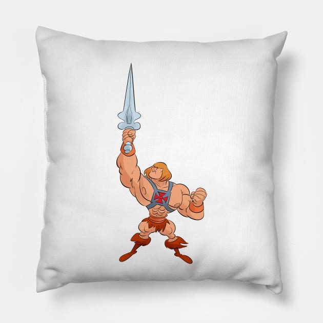 Muscleman Pillow by FanartFromDenisGoulet