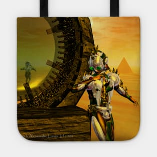 CYBORG TITAN IN THE DESERT OF HYPERION Sci-Fi Movie Tote