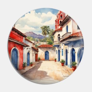 Jala Nayarit Mexico Vintage Tourism Travel Retro Pin