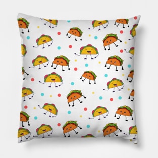 Funny Tacos Face Mask, Tacos Mask, Graphic Print design. Pillow