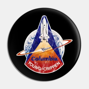 STS-1 Young and Crippen Vintage Pin