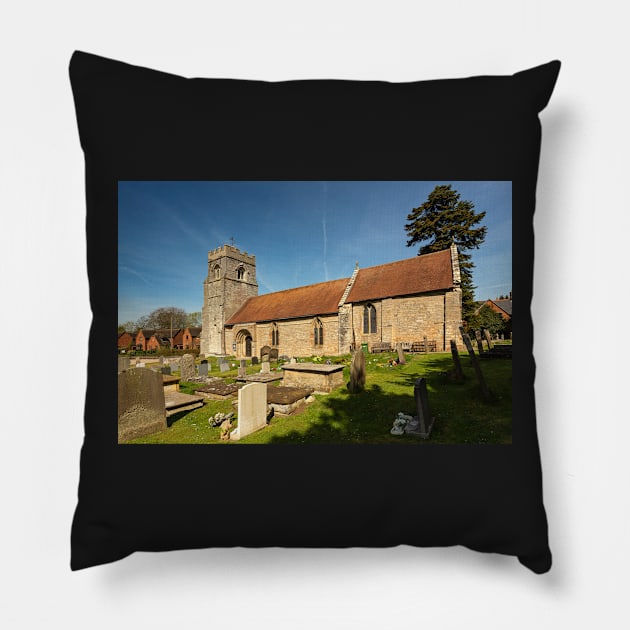 Beaudesert St Nicholas  church Pillow by jasminewang