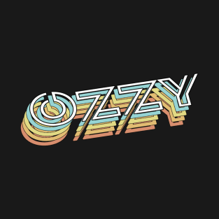 Ozzy Retro Typography Faded Style T-Shirt