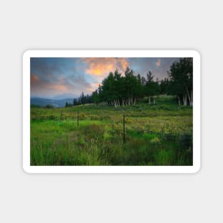 Alpine Meadow Sunrise Magnet