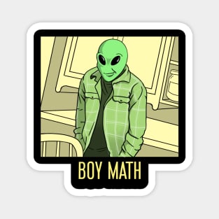 funny boy math meme, girl math Magnet