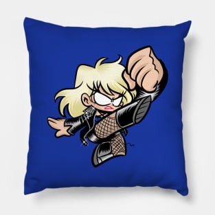 BlackCanaryCutie Pillow