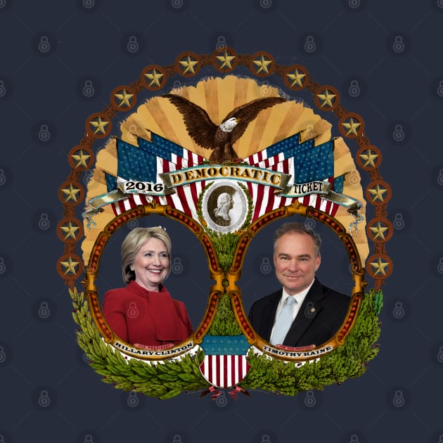 2016 Democratic Presidential Ticket by Swift Art