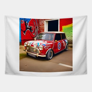 Mini in Alley Tapestry