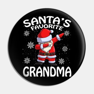 Santas Favorite Grandma Christmas Pin