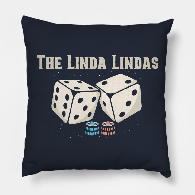 the linda lindas Pillow by Hsamal Gibran