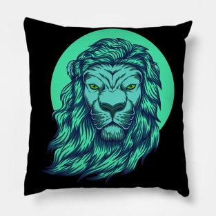 Green Lion Pillow