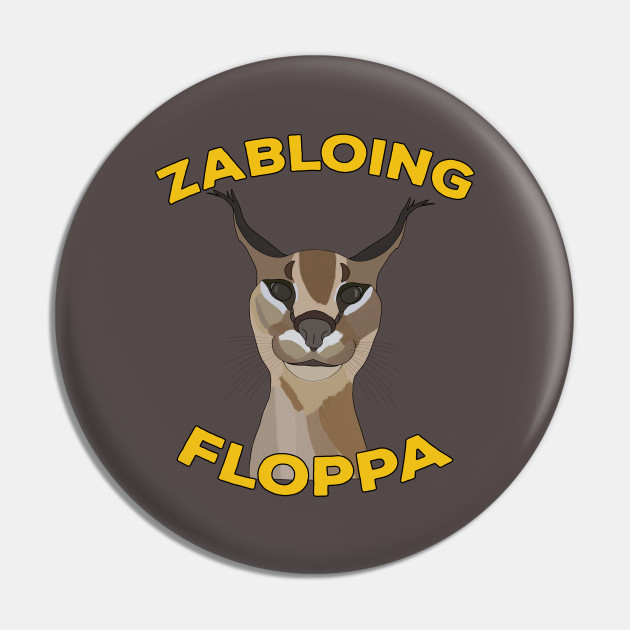 Zabloing Cat Meme - Zabloing Floppa Cat - Pillow