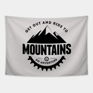 Ride to Mountains Tapestry