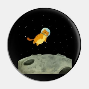 Astronaut Cat Pin