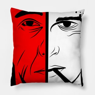 two face different Pillow