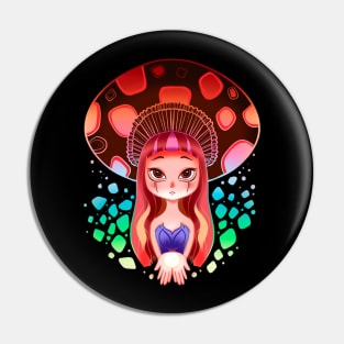 Mushroom Genie - Hameoart Pin